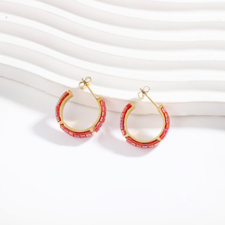 Rosia - Boucles d'oreilles Pierre de naissance Juillet