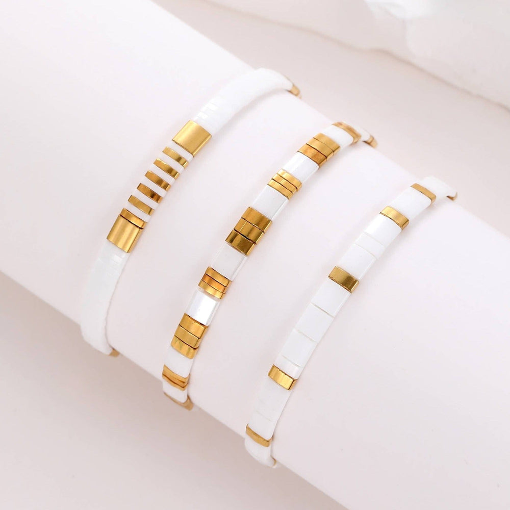 Ensemble Neige (Parure Gotha et boucles d'oreilles Lila)