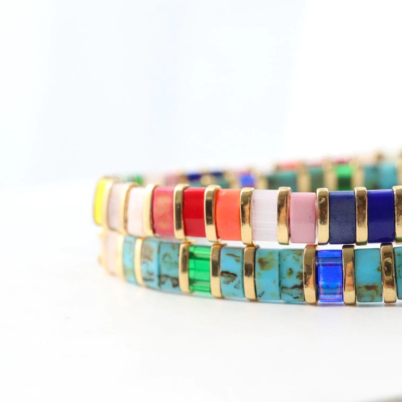 Ensemble Summer & Liv - vue détaillée des perles Miyuki japonaises