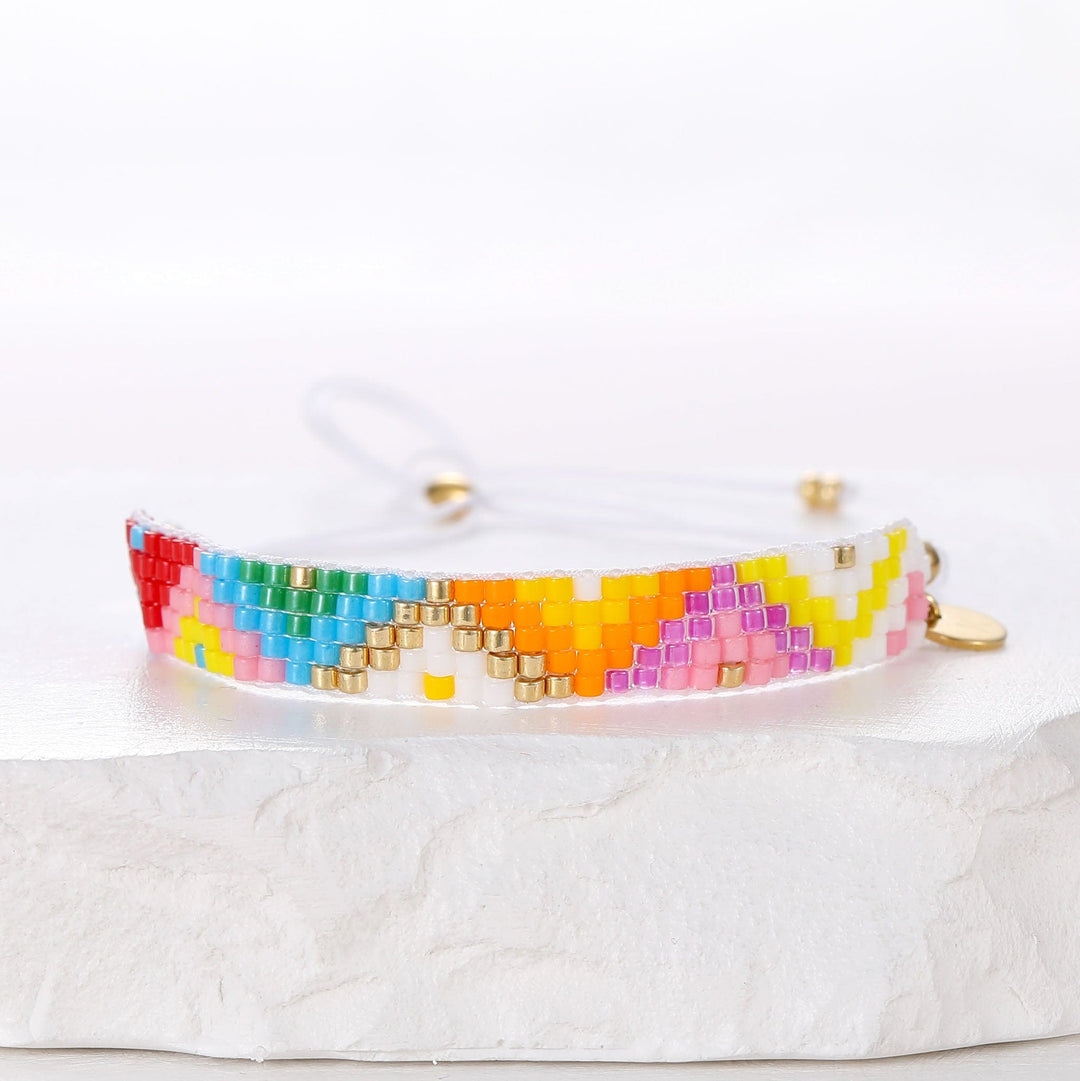 Agathe - Bracelet de perles - bracelet de perles colorées fait main en perles Miyuki par Køss Design