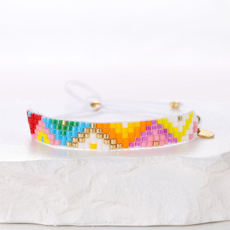 Agathe - Bracelet de perles - bracelet de perles colorées fait main en perles Miyuki par Køss Design