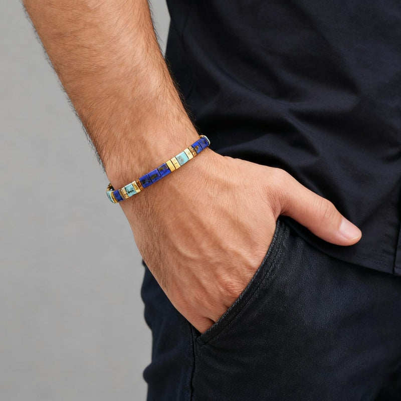 Asa - bracelet en perles Miyuki porté au poignet