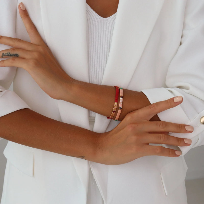Capucine - Køss Design bracelet de perles colorées fait main photo 6