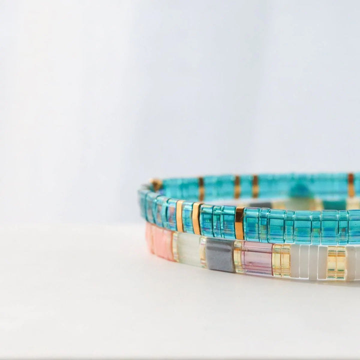 Ensemble Cielø - Bracelets de perles - bracelet de perles colorées fait main en perles Miyuki par Køss Design
