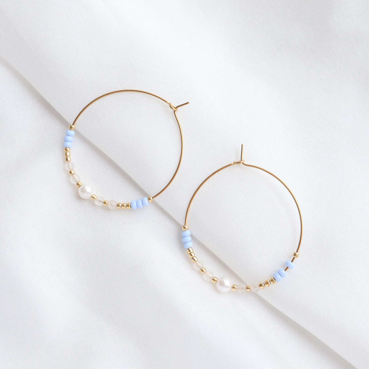 Ensemble Tahiti & Clea - détail des couleurs et motifs en perles Miyuki Tila