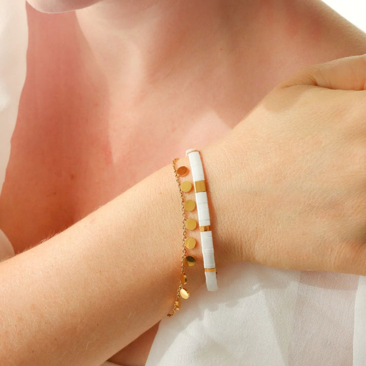 Neige - Køss Design bracelet de perles colorées fait main photo 6