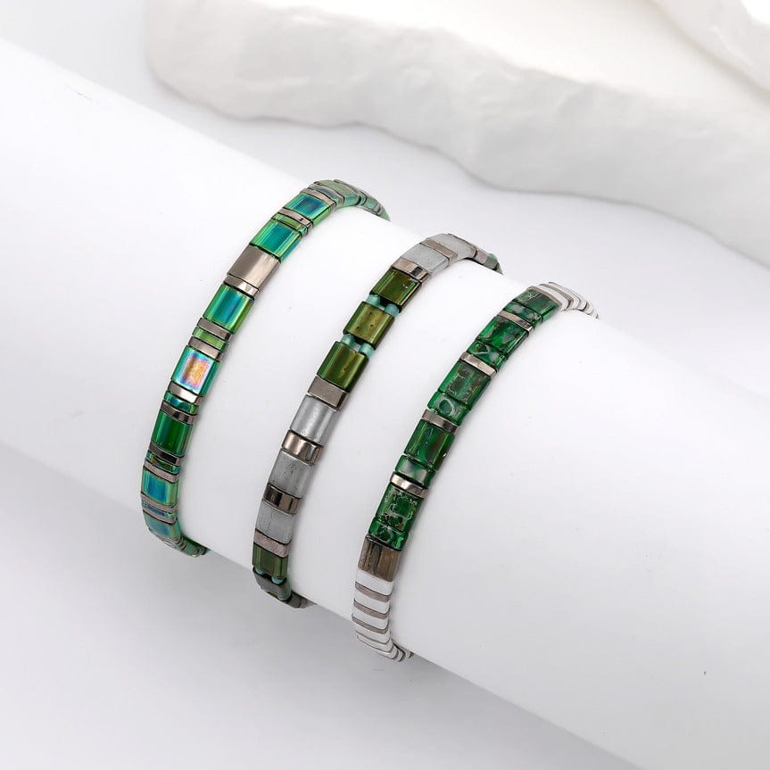Parure Alenia - Bracelets de Perles - bracelet de perles colorées fait main en perles Miyuki par Køss Design