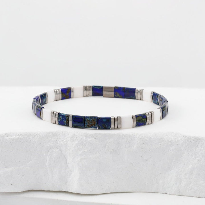 Parure Aurea - bracelet en perles Miyuki porté au poignet