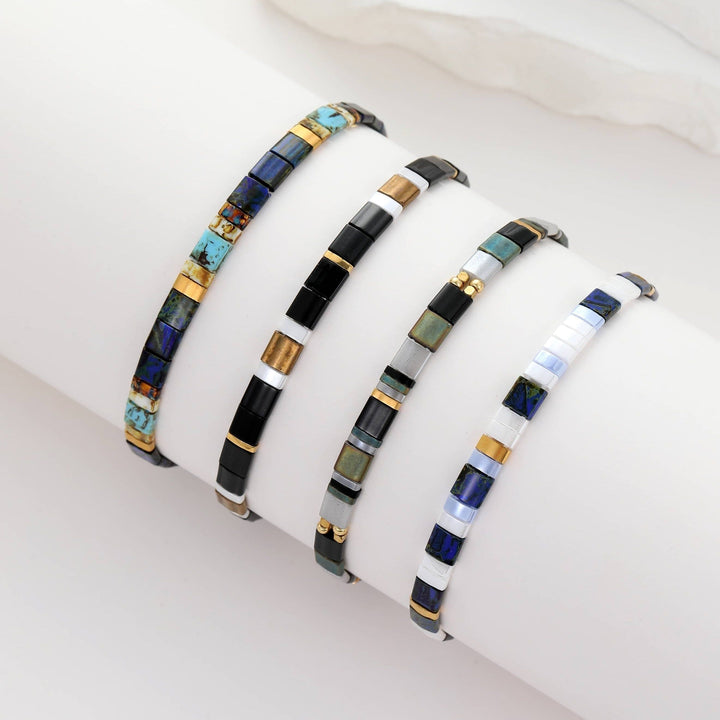 bracelet perle plate