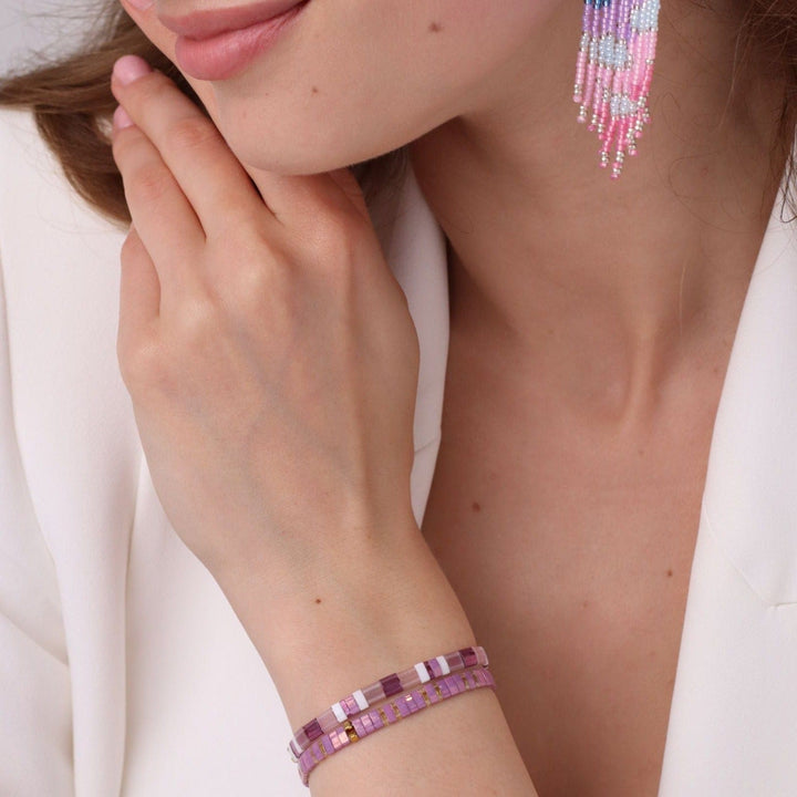 Parure Lavande - avis clients et inspirations | Køss Design perles Miyuki