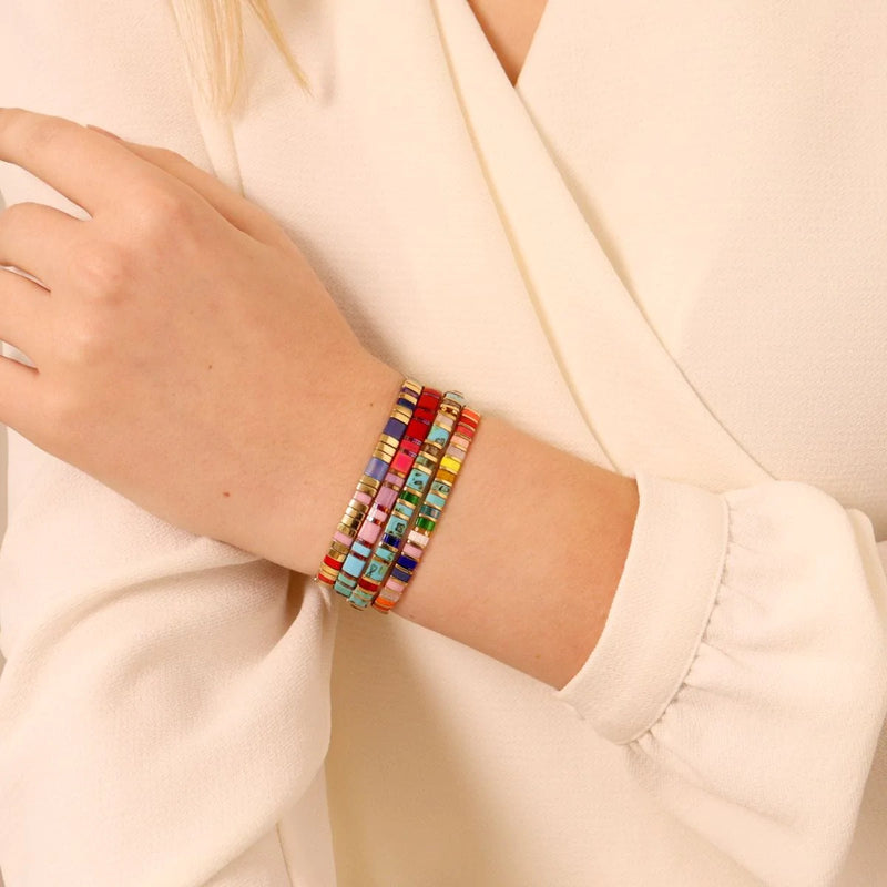 Parure Rainbøw - Køss Design bracelet de perles colorées fait main photo 8