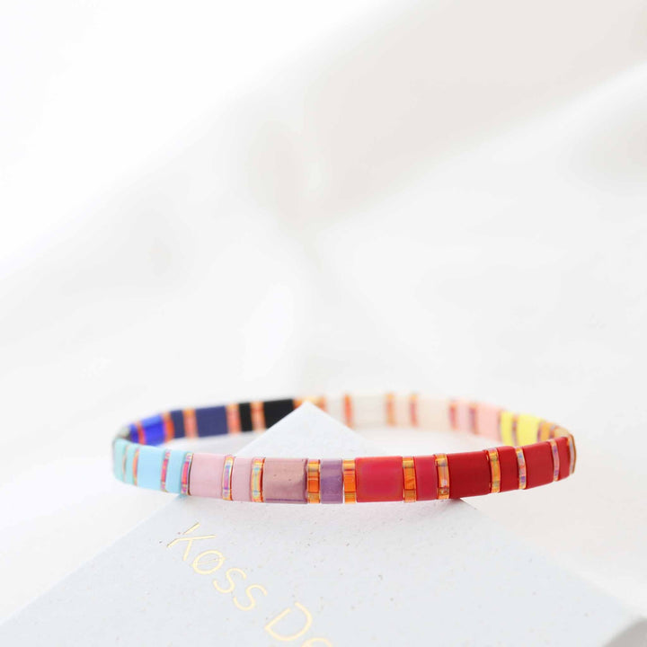 Parure Rainbøw - Køss Design bracelet de perles colorées fait main photo 6