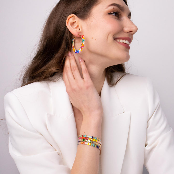 Parure Rainbøw - Køss Design bracelet de perles colorées fait main photo 9
