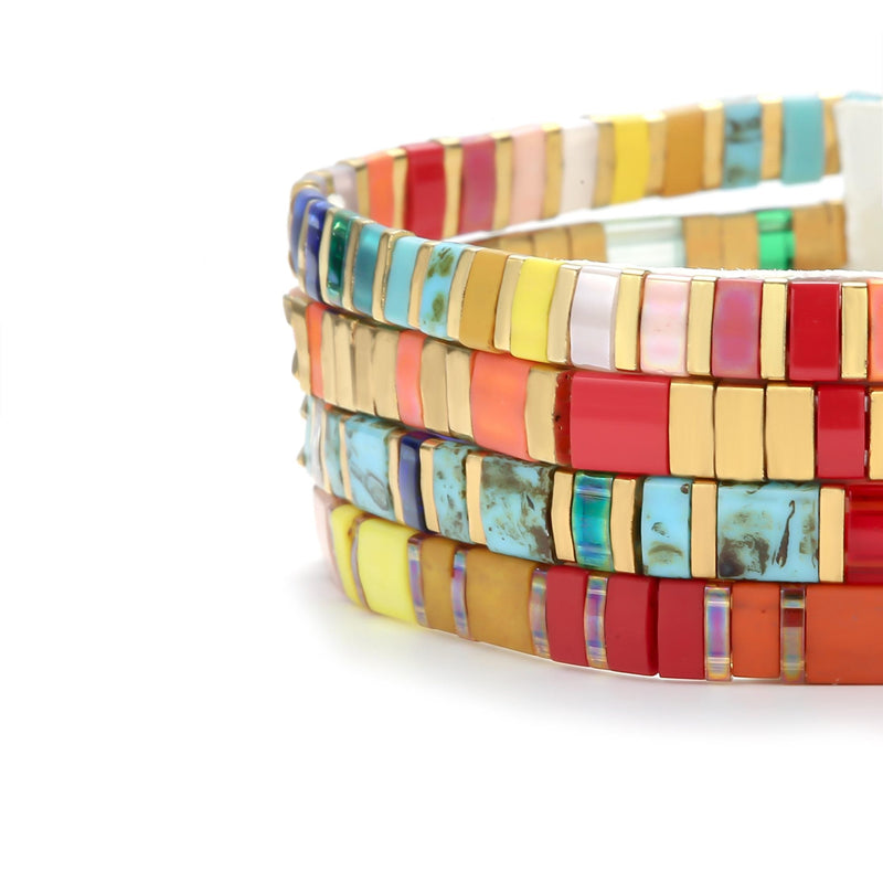 Parure Rainbøw - Køss Design bracelet de perles colorées fait main photo 7