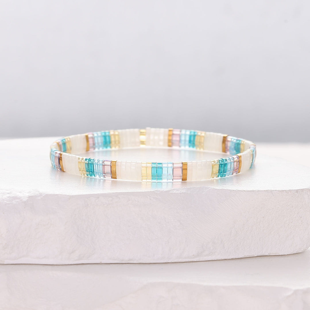 Poly - Bracelet de perles - bracelet de perles colorées fait main en perles Miyuki par Køss Design