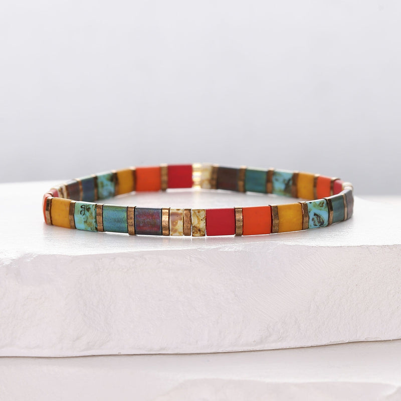 Romy - Bracelet de perles - bracelet de perles colorées fait main en perles Miyuki par Køss Design