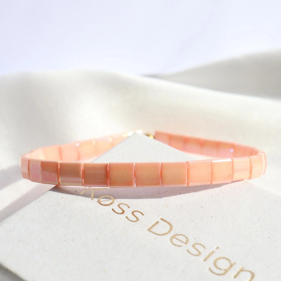 Rosa - Bracelet de perles - bracelet de perles colorées fait main en perles Miyuki par Køss Design