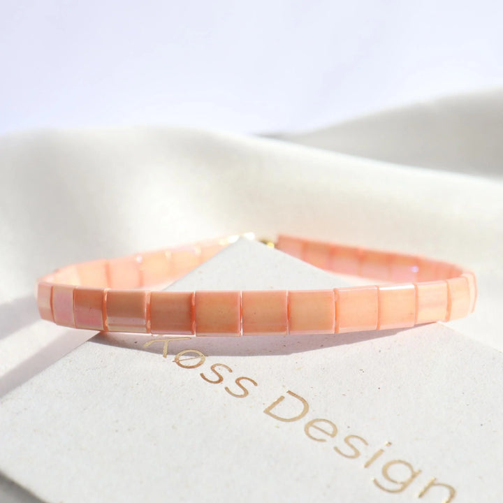 Rosa - Bracelet de perles - bracelet de perles colorées fait main en perles Miyuki par Køss Design