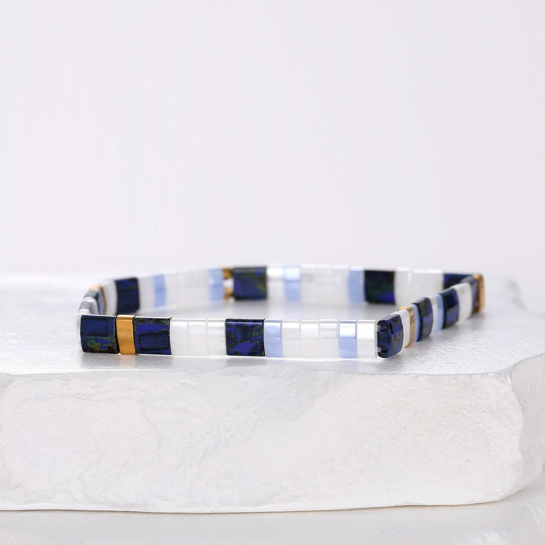 Tila - Bracelet de perles - bracelet de perles colorées fait main en perles Miyuki par Køss Design
