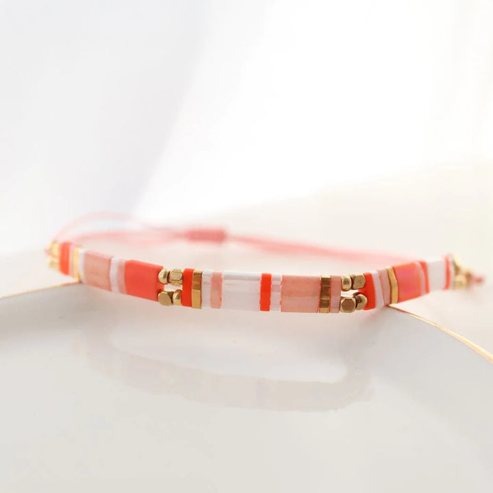 Zøe - bracelet en perles Miyuki porté au poignet