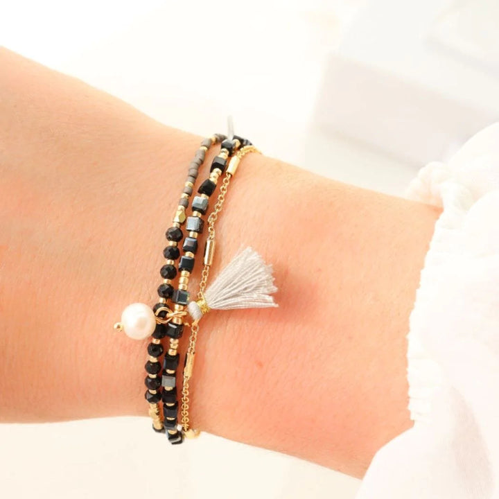 Mokø - bracelet en perles Miyuki porté au poignet