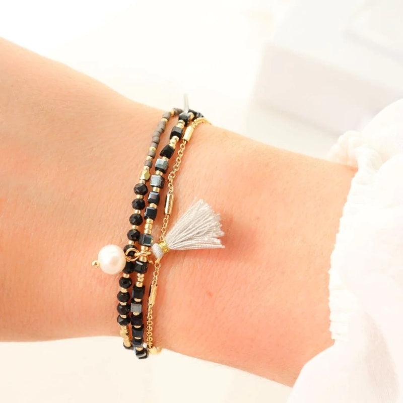 Mokø - bracelet en perles Miyuki porté au poignet