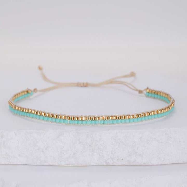 Parure Aurora - Køss Design bracelets perles plates fait main photo 6