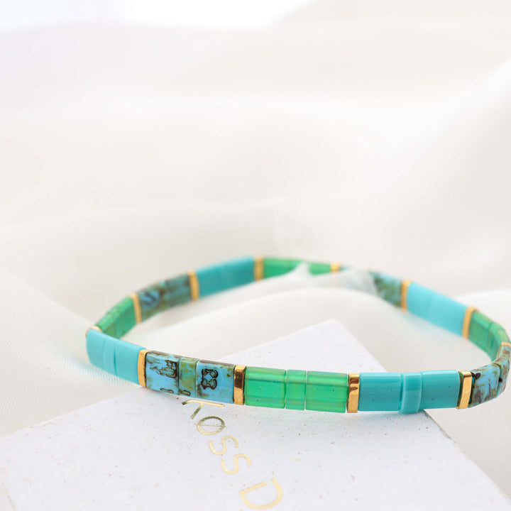 Parure Émeraude - Køss Design bracelet de perles fait main photo 6