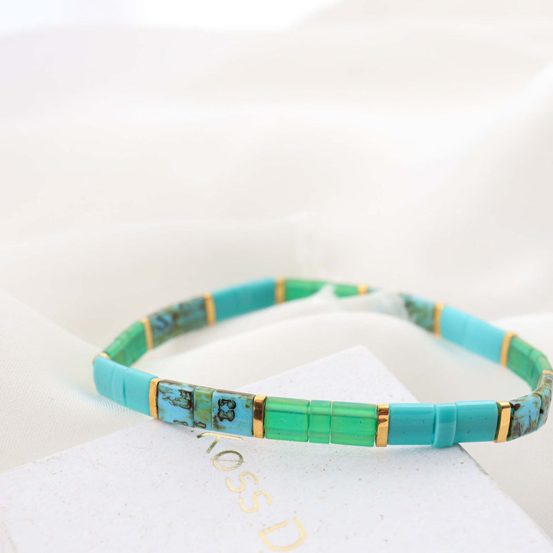 Parure Émeraude - Køss Design bracelet de perles fait main photo 6