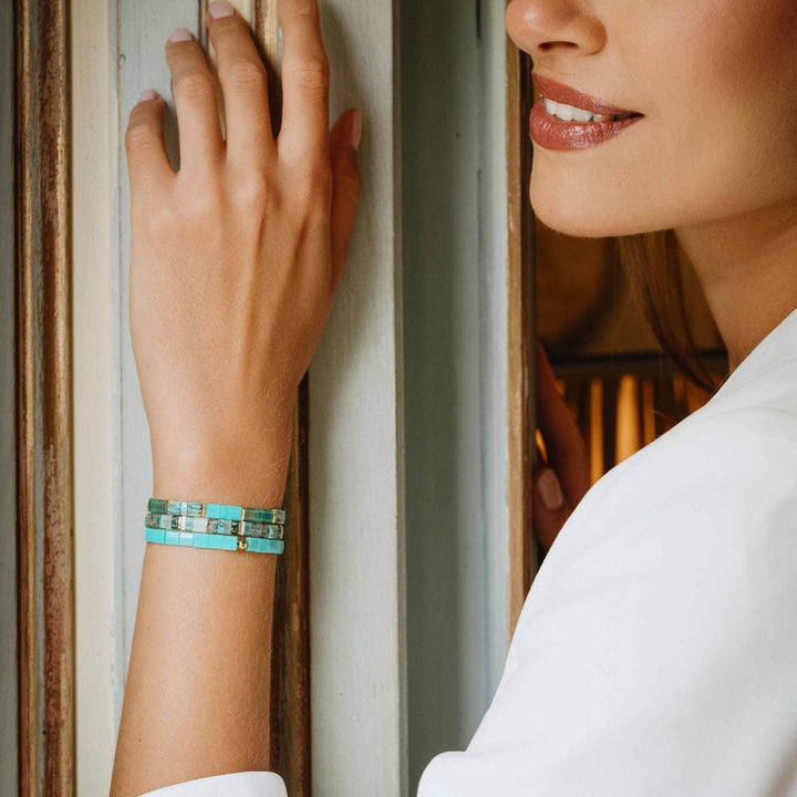 Parure Émeraude - Køss Design bracelet de perles fait main photo 11