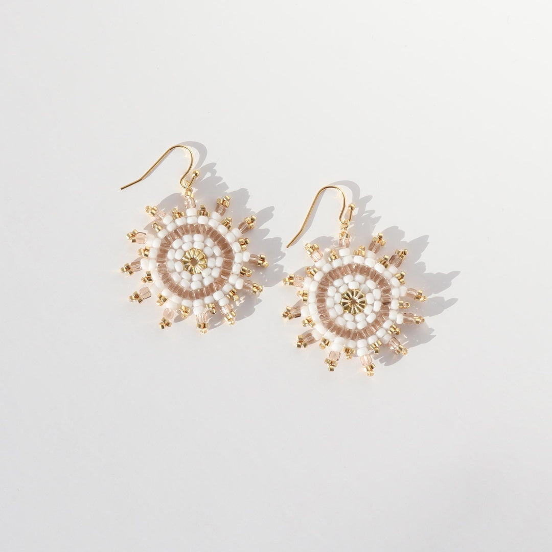 Alya - Boucles d'oreilles - earring fait main en perles Miyuki par Køss Design