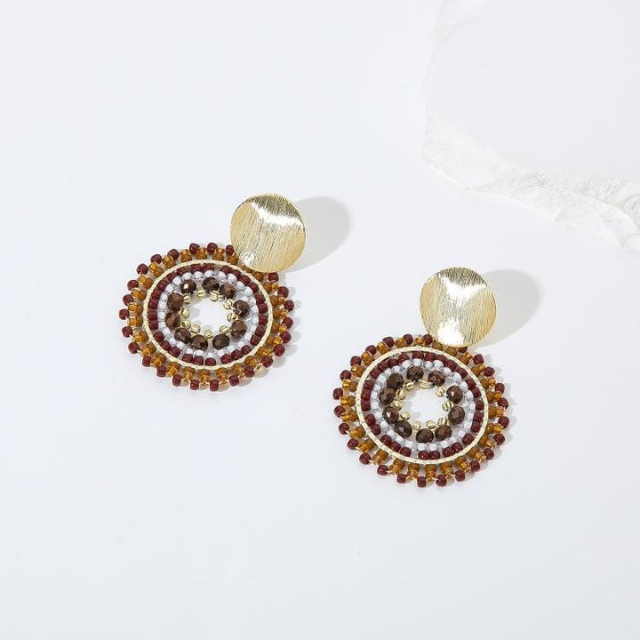Amara - Boucles d'oreilles - earring fait main en perles Miyuki par Køss Design