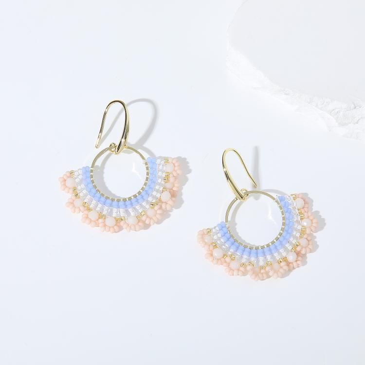 Ava - Boucles d'oreilles - earring fait main en perles Miyuki par Køss Design
