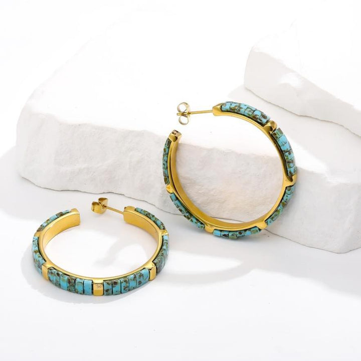 Jola - Boucles d'oreilles - earring fait main en perles Miyuki par Køss Design