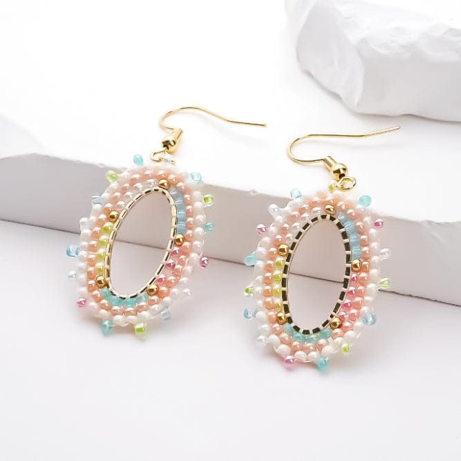 Julietta - Boucles d'oreilles - earring fait main en perles Miyuki par Køss Design