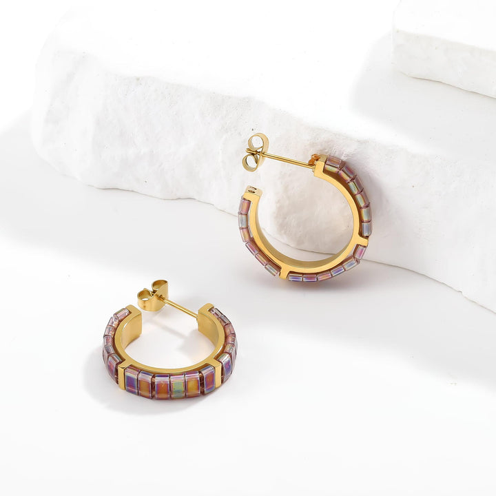 Kyra - Boucles d'oreilles Pierre de naissance Octobre
