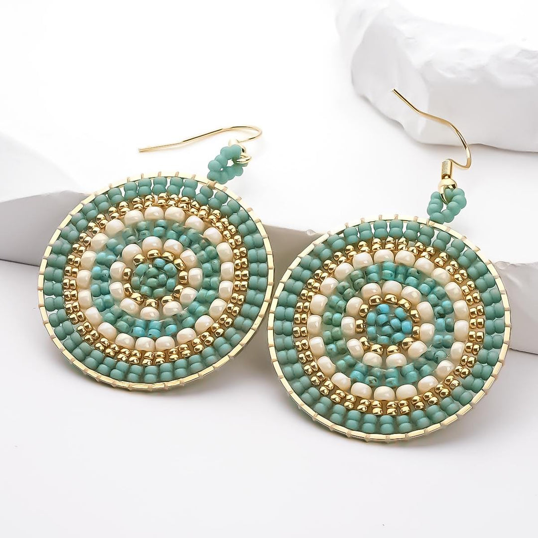 Maris - Boucles d'oreilles - earring fait main en perles Miyuki par Køss Design