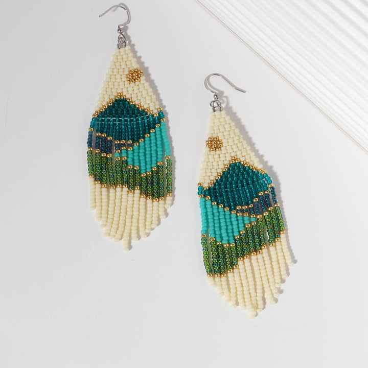 Olecia - Boucles d'oreilles - earring fait main en perles Miyuki par Køss Design