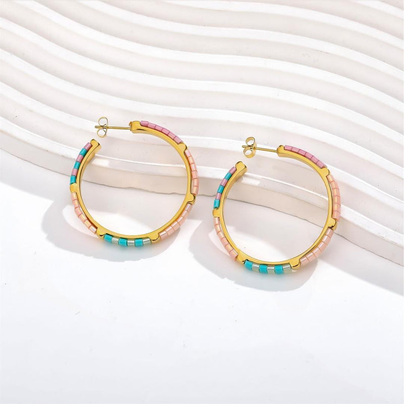 Pastel - vue détaillée des perles Miyuki japonaises