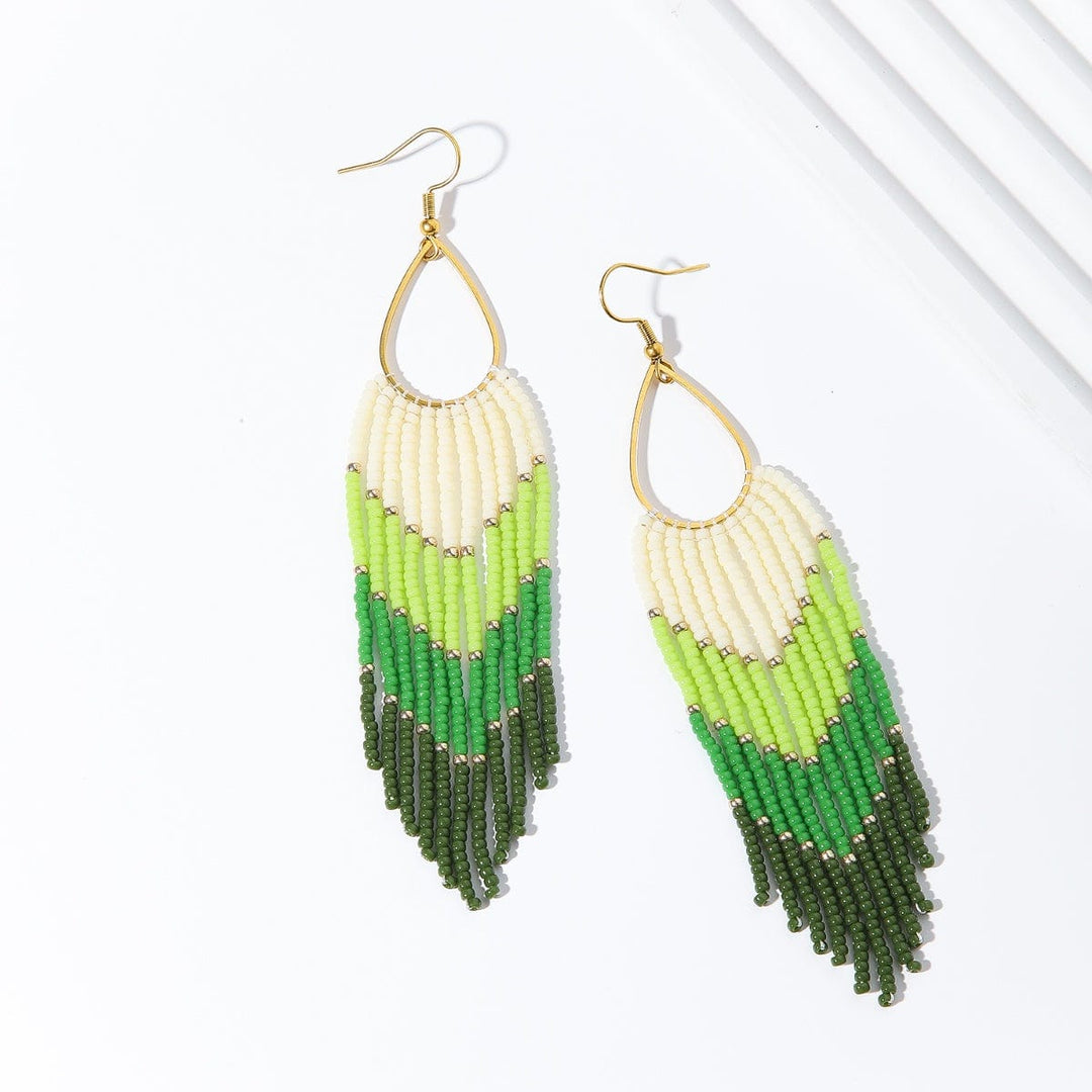 Savannah - Boucles d'oreilles - earring fait main en perles Miyuki par Køss Design