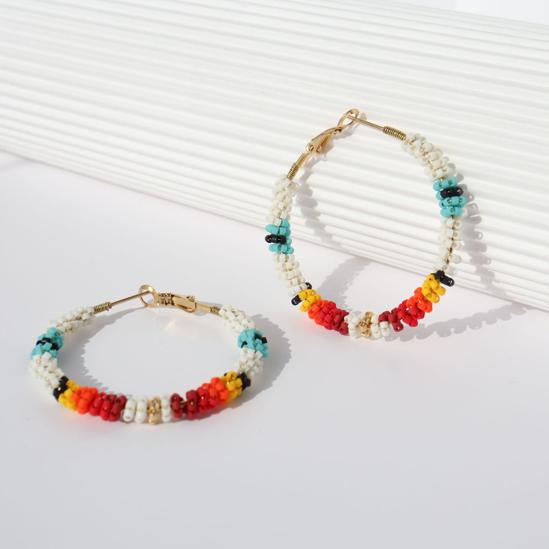 Sia - Boucles d'oreilles - earring fait main en perles Miyuki par Køss Design