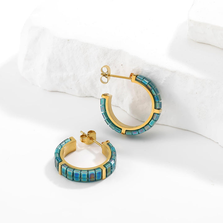 Sirena - Boucles d'oreilles Pierre de naissance Décembre