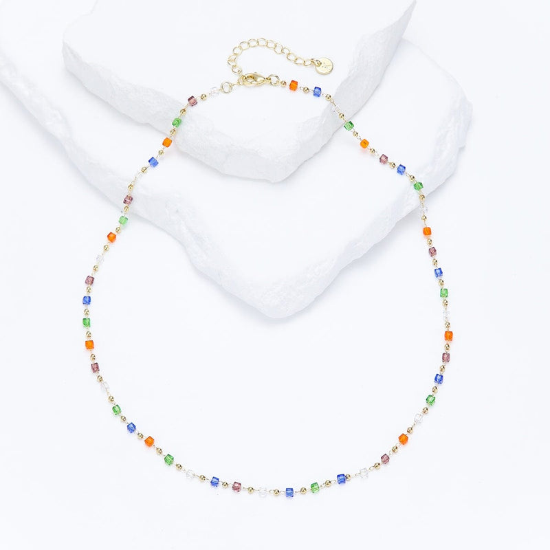 Clia - Collier de pierres - necklace fait main en perles Miyuki par Køss Design