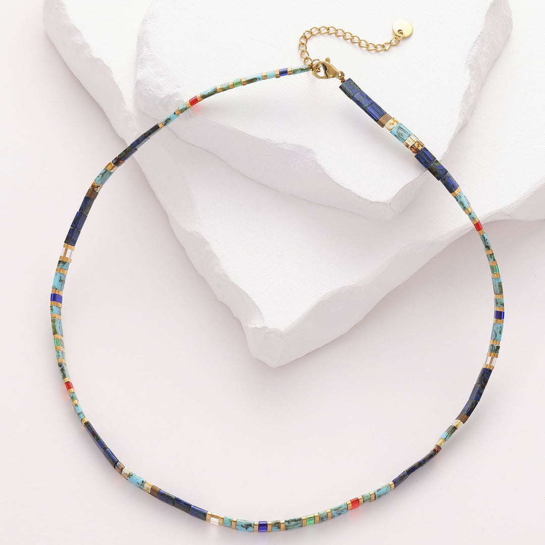 Lou - Collier de perles - necklace fait main en perles Miyuki par Køss Design
