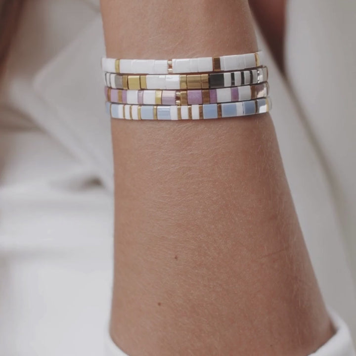 Parure Pastel - Bracelets de perles